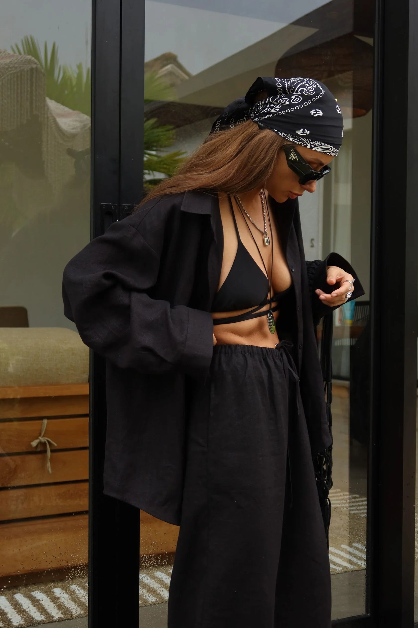 Javina™ | Stylish Two-Piece Set in Black – Comfort & Elegance