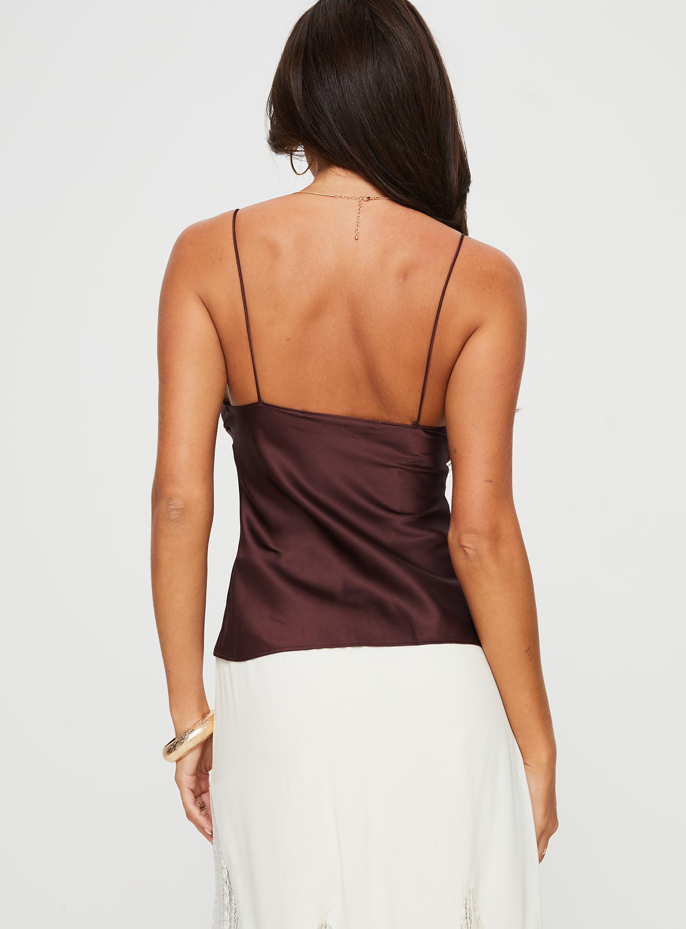 Mariah™ | Elegant Brown Cami Top